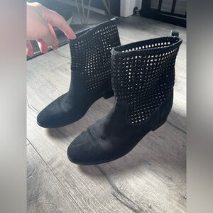 Michael Kors Black Mesh Ankle Booties